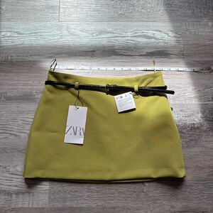 ZARA BELTED MINI SKIRT - BRAND NEW WITH TAG - SIZE XS